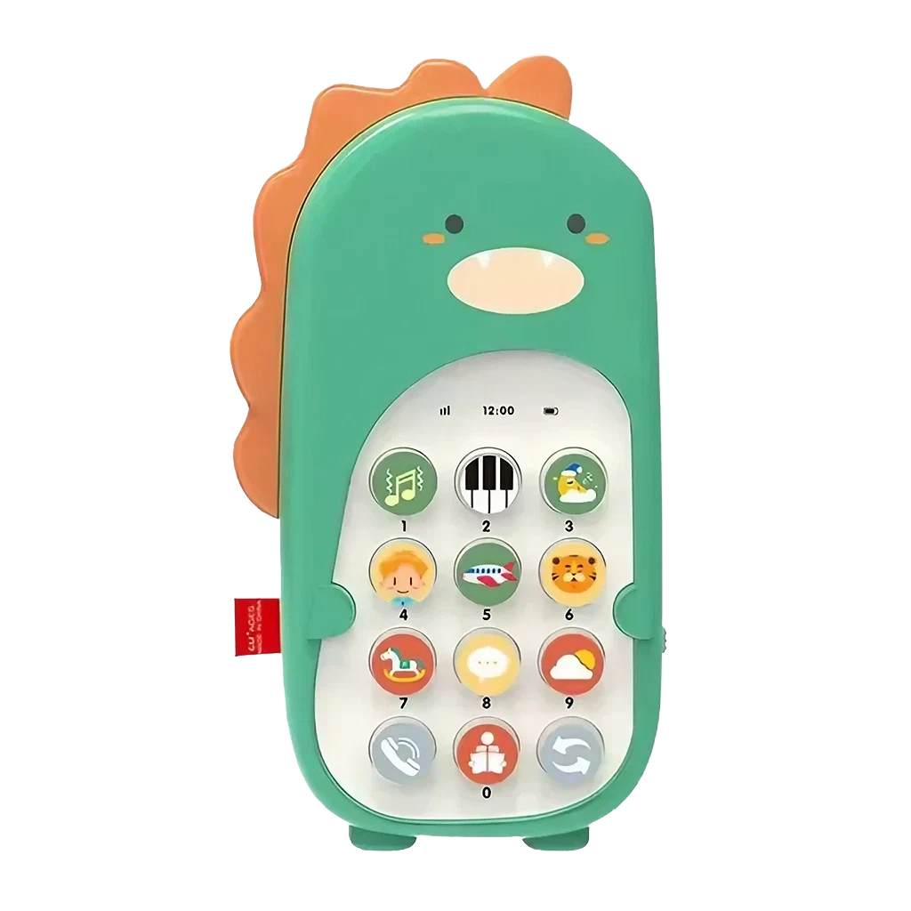 Musical cell phone with teether for babies - Baby Cel dino