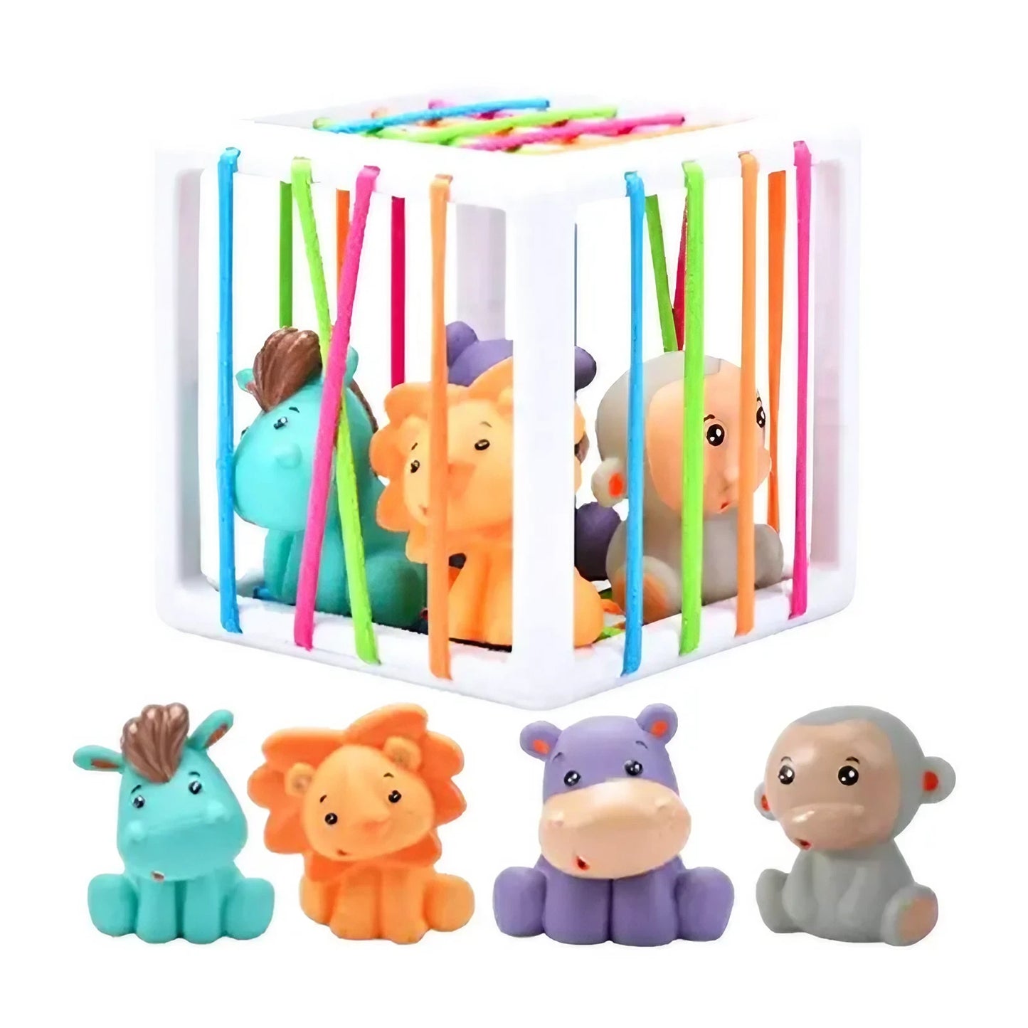 Sensory Cage Lace and Rubber Bands - Animals