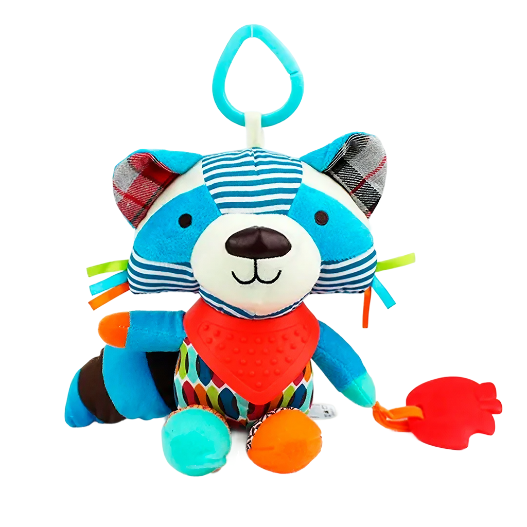 PELUCHE SENSORIAL - SONAJERO CON MORDEDOR PARA BEBE
