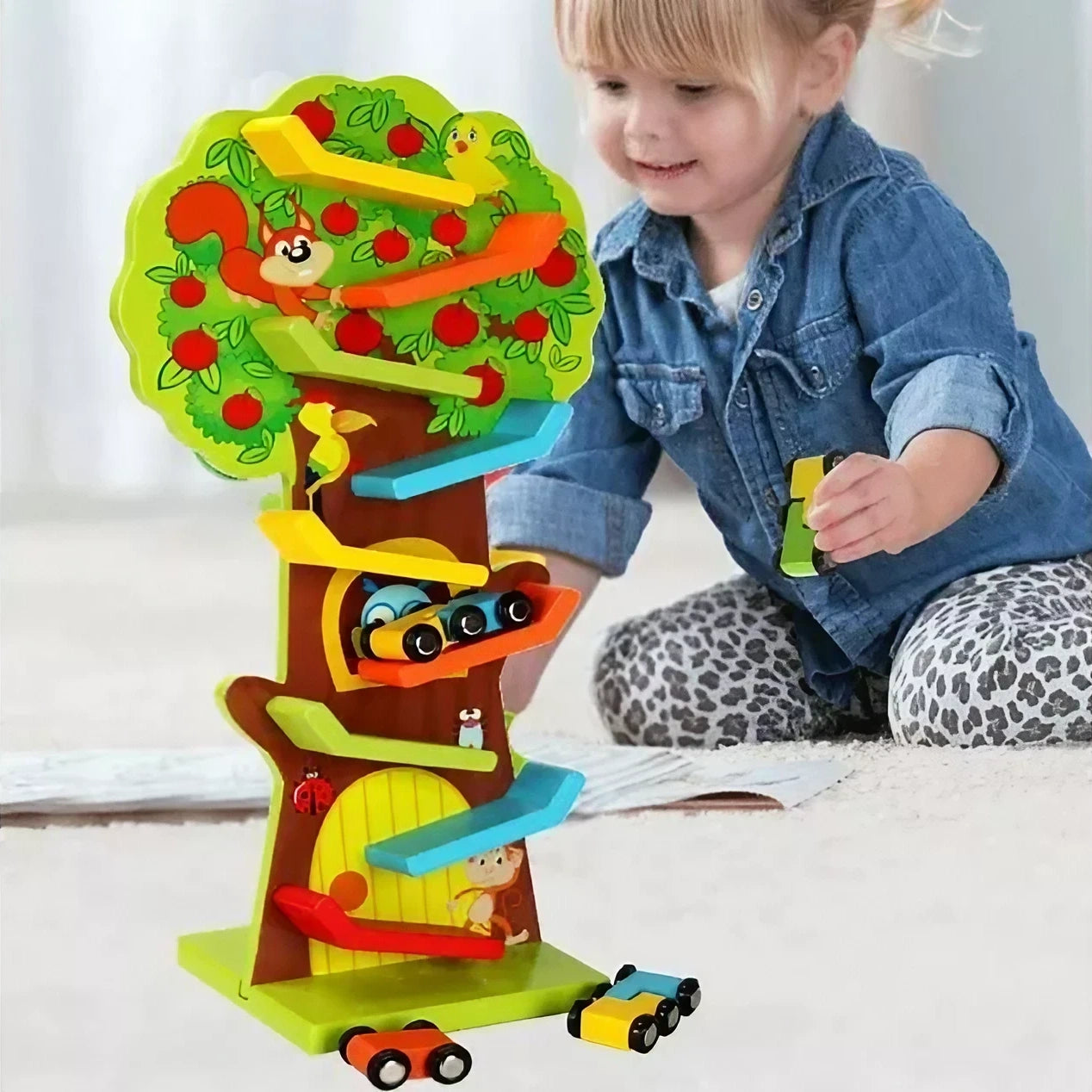 Wooden Zig Zag Tree Track