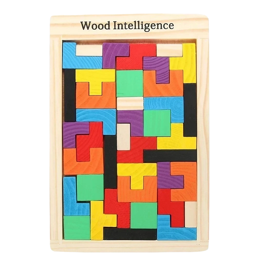 Classic Wooden Tetris
