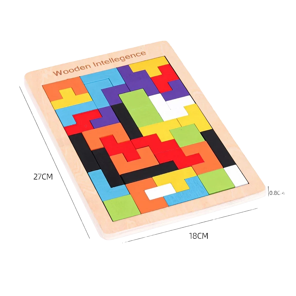 Classic Wooden Tetris