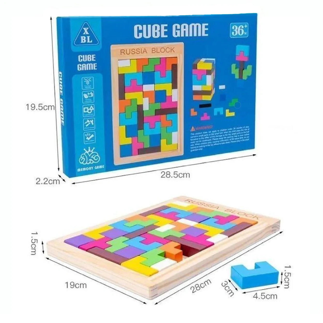 3D Wooden Tetris