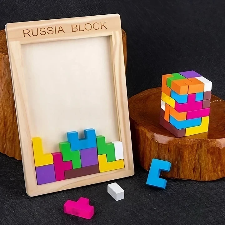 3D Wooden Tetris