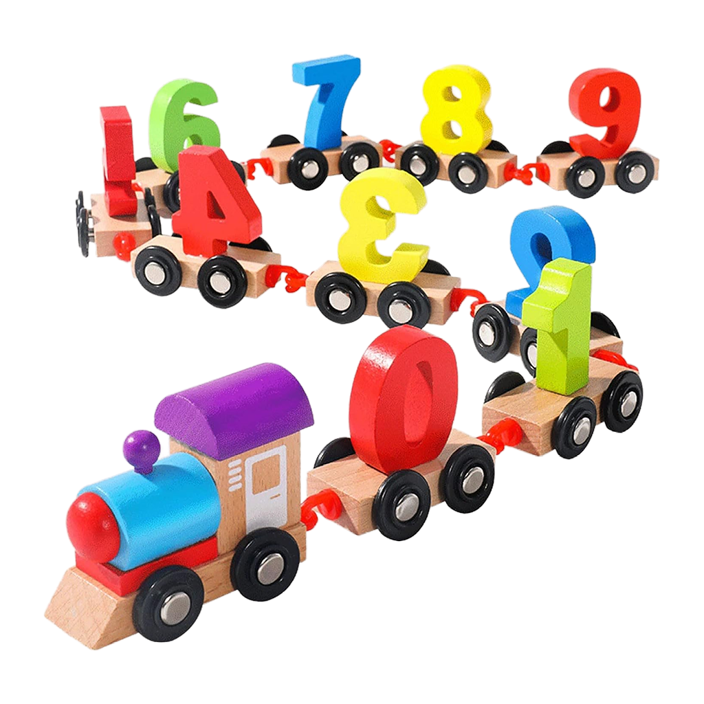 Educational Number Train - Wooden