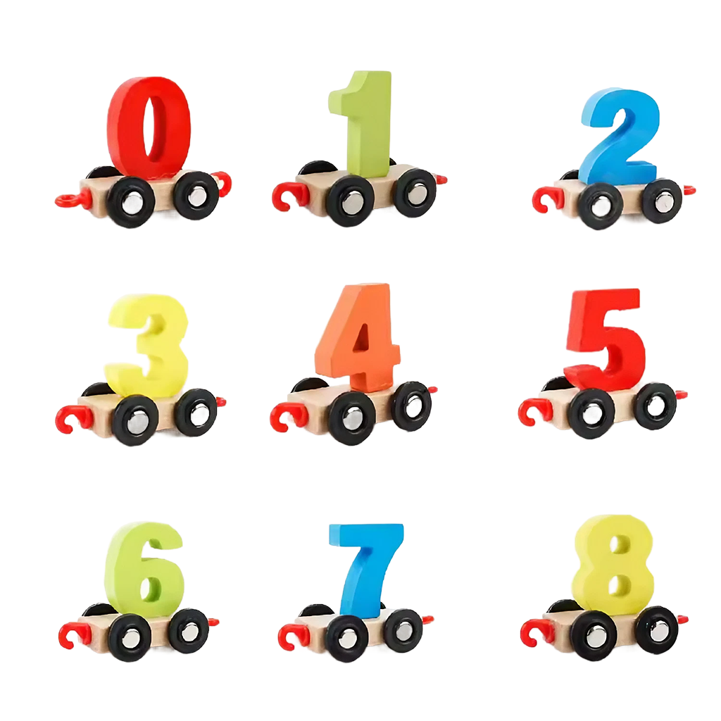 Educational Number Train - Wooden