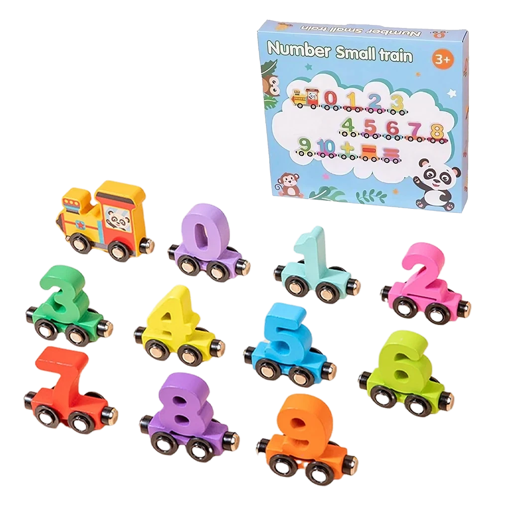 Magnetic Train of Numbers and Operations