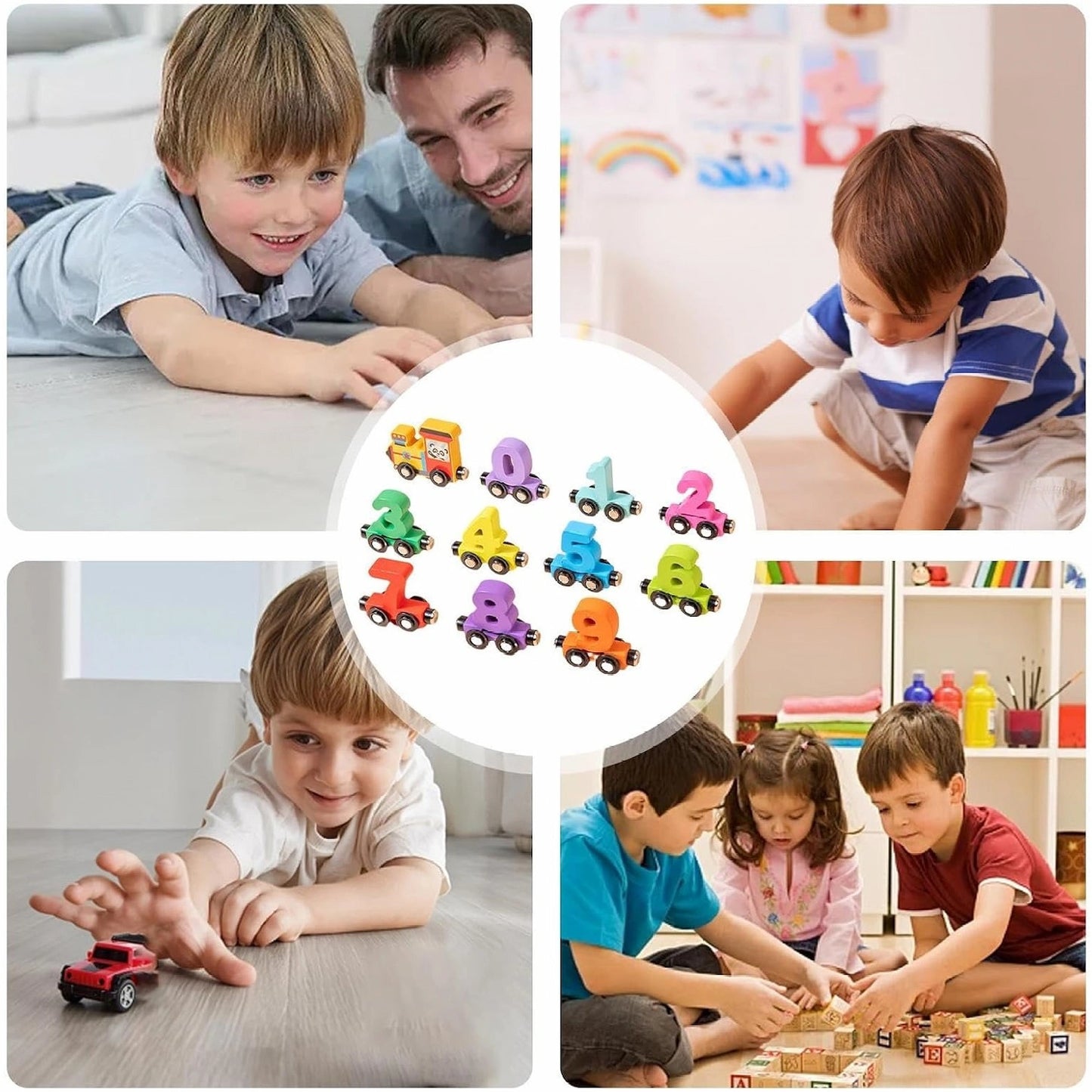 Magnetic Train of Numbers and Operations