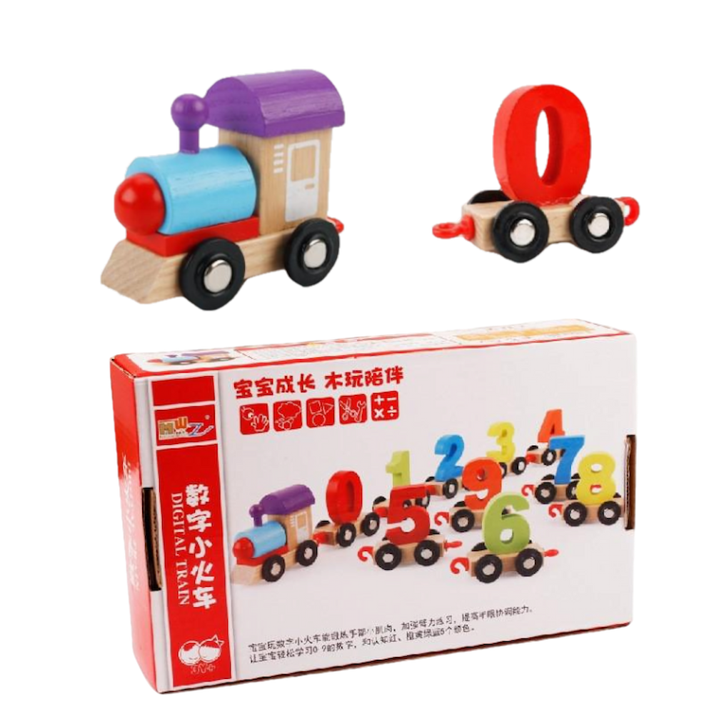 Educational Number Train - Wooden