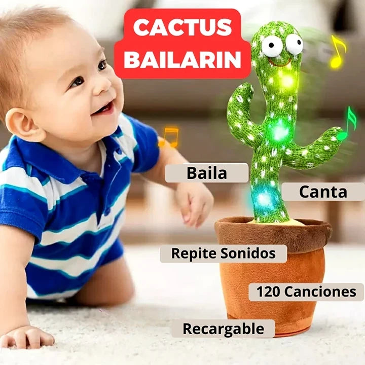 Cactus Bailarín Recargable musical