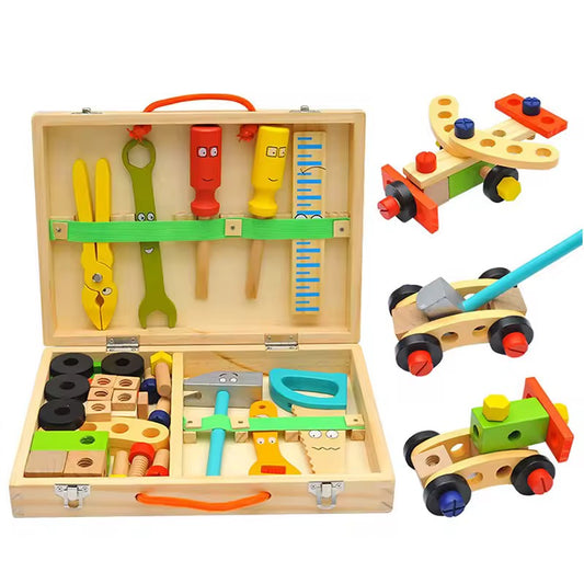 SET HERRAMIENTAS MADERA