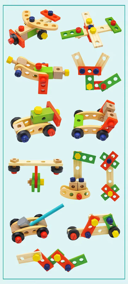 SET HERRAMIENTAS MADERA