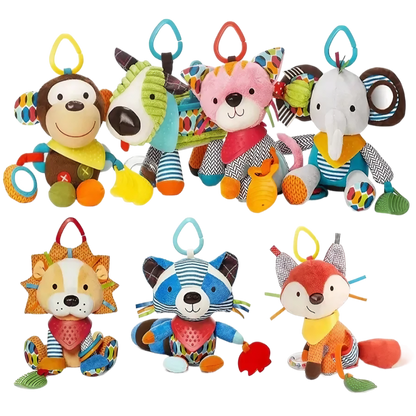 PELUCHE SENSORIAL - SONAJERO CON MORDEDOR PARA BEBE