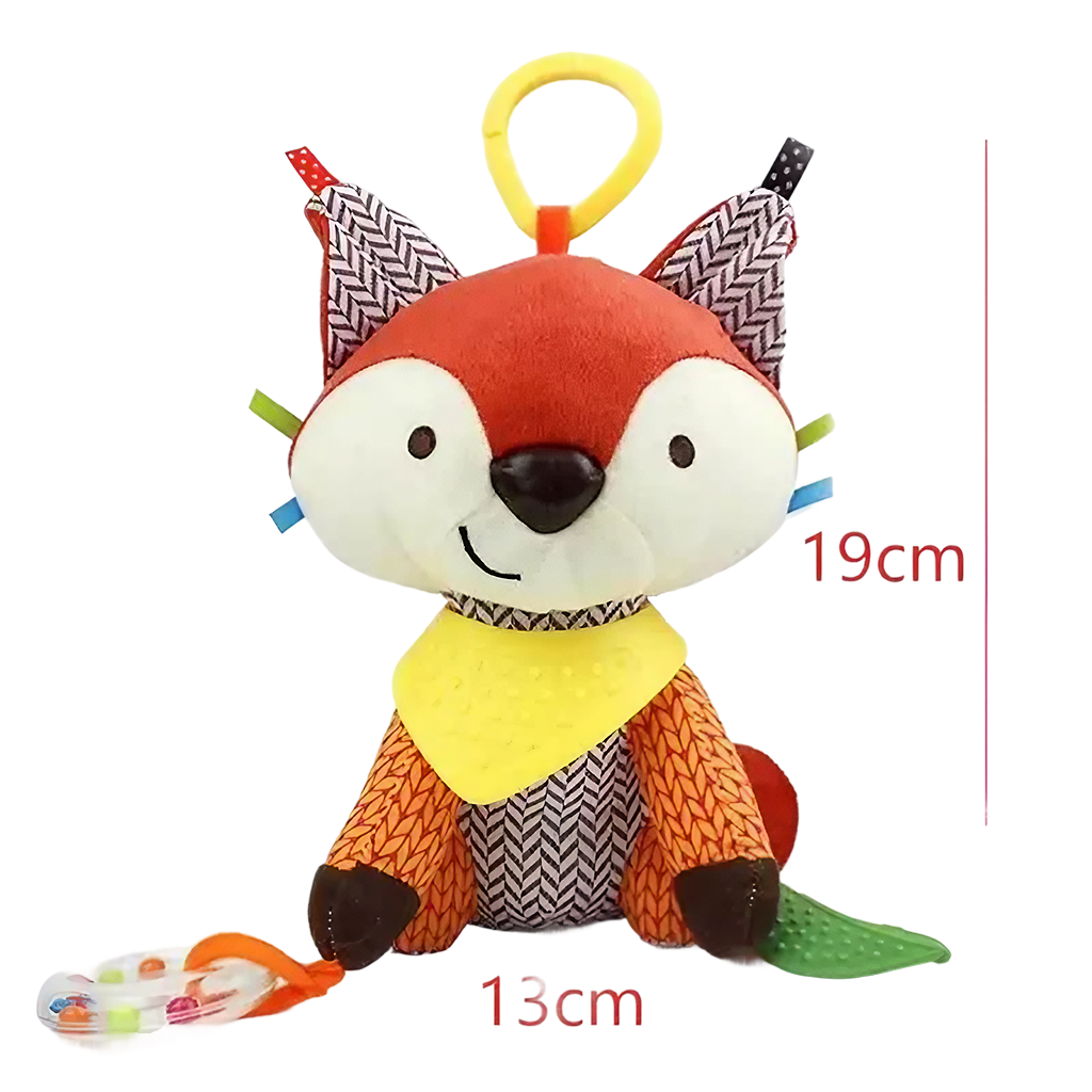 PELUCHE SENSORIAL - SONAJERO CON MORDEDOR PARA BEBE