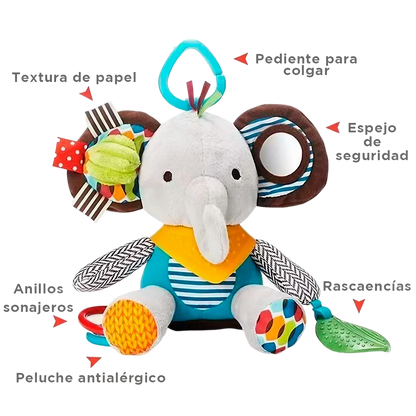 PELUCHE SENSORIAL - SONAJERO CON MORDEDOR PARA BEBE