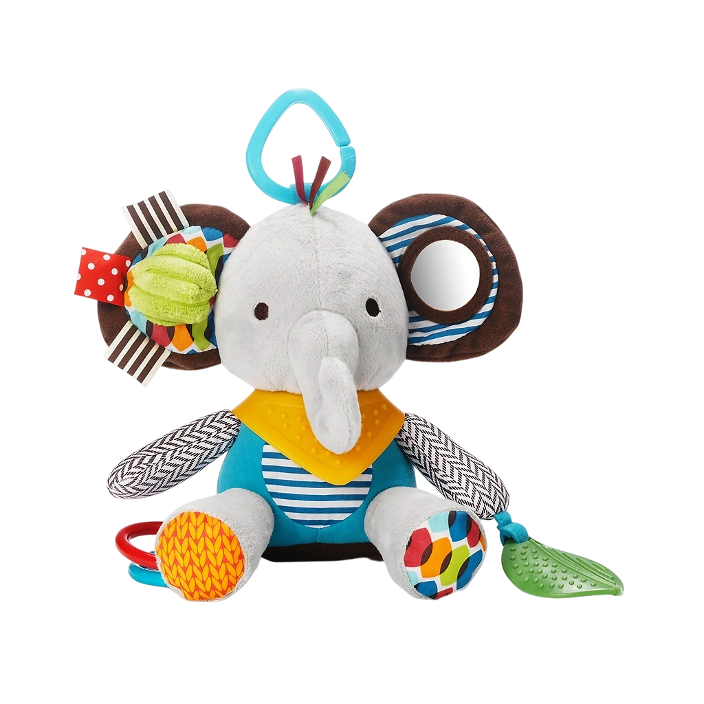 PELUCHE SENSORIAL - SONAJERO CON MORDEDOR PARA BEBE