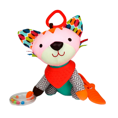 PELUCHE SENSORIAL - SONAJERO CON MORDEDOR PARA BEBE