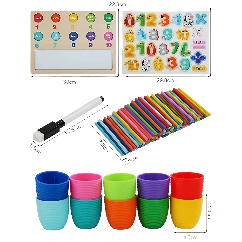 TABLERO IMANTADO MONTESSORI PARA CONTAR