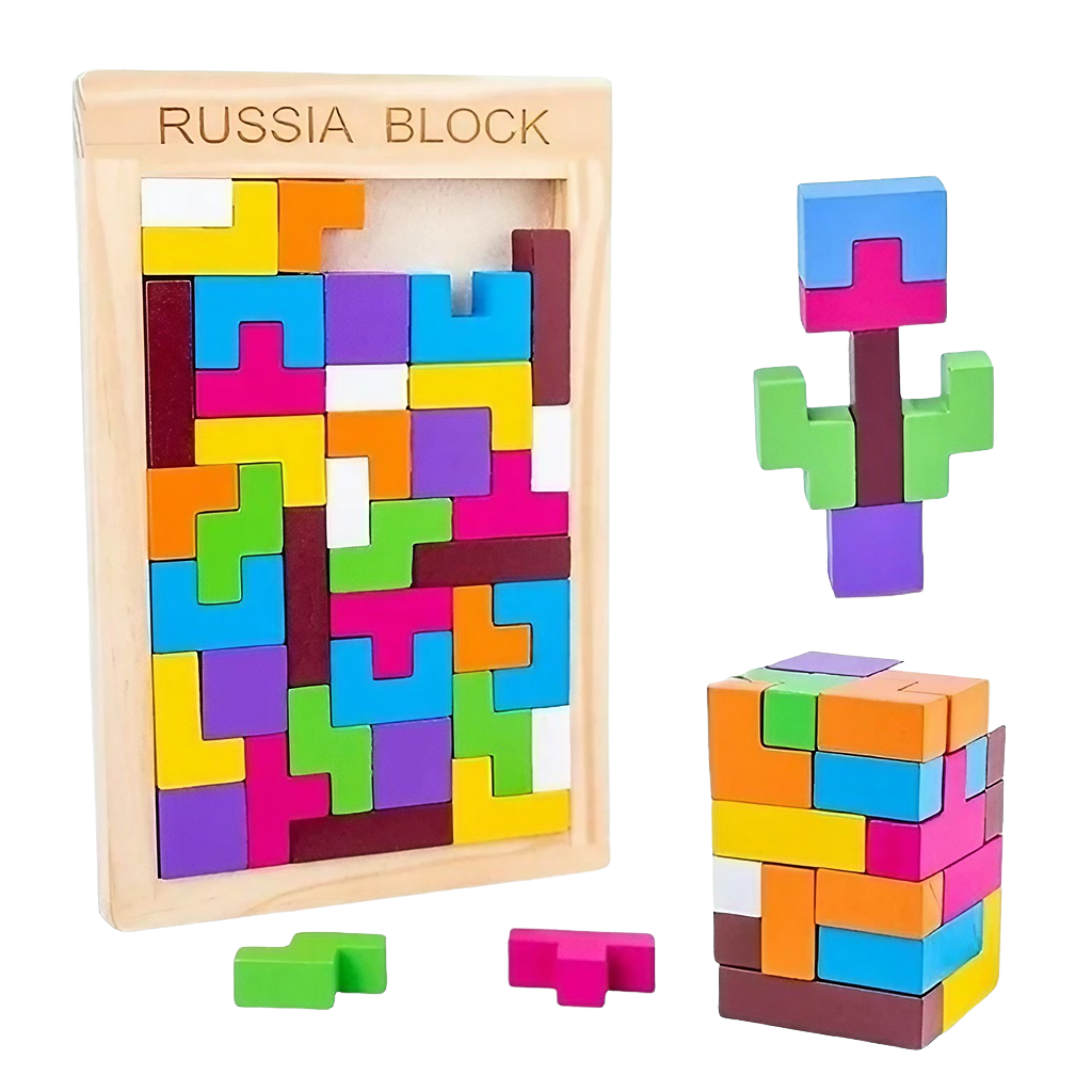 Tetris de Madera en 3D