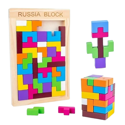 Tetris de Madera en 3D