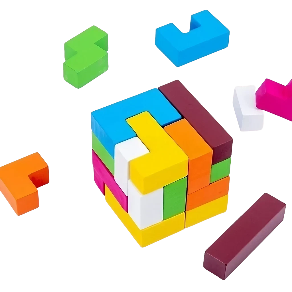 Tetris de Madera en 3D