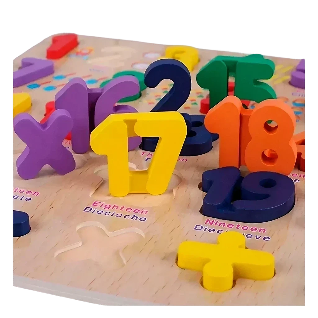 ROMPECABAZA  DE NUMEROS CON PIZARRA